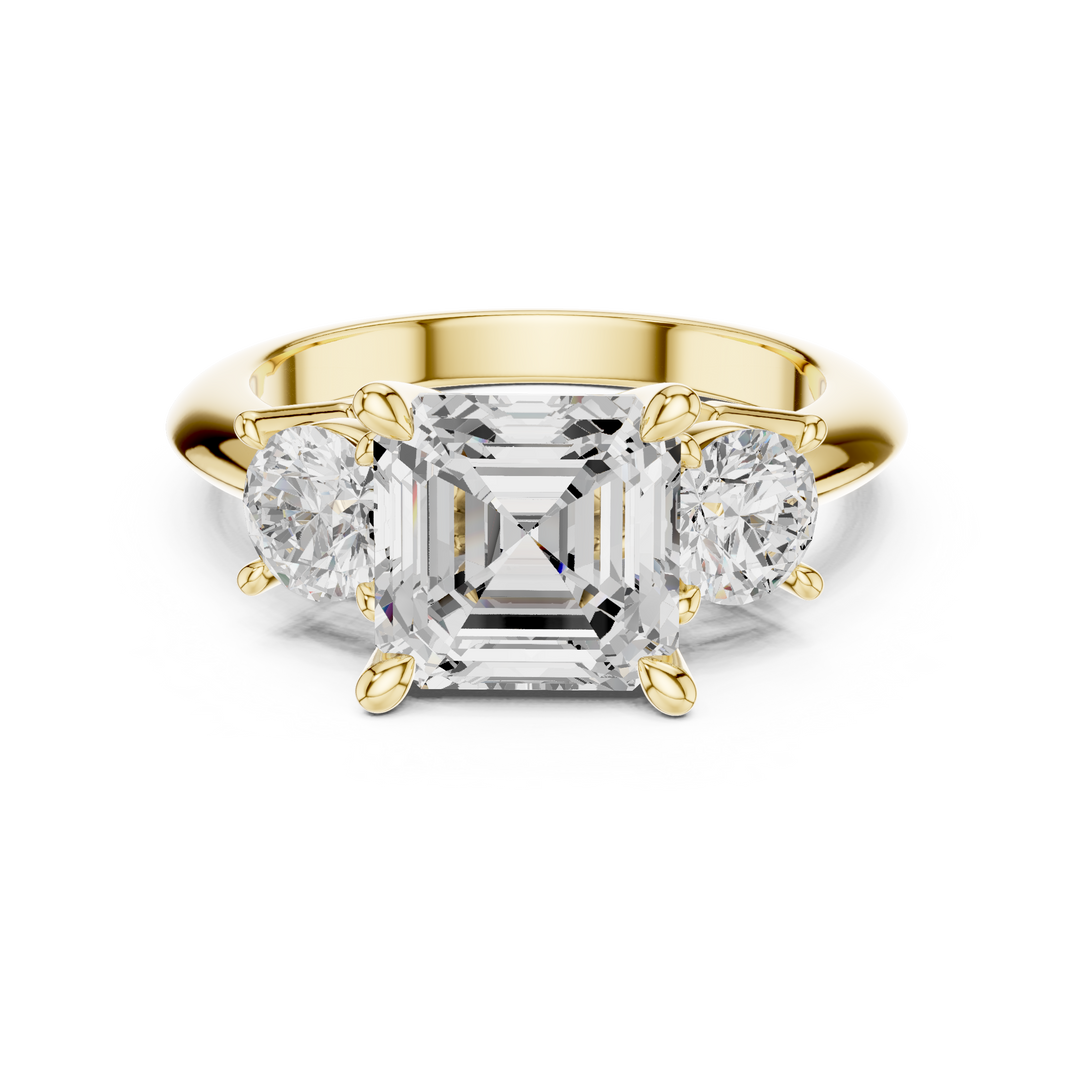 Grandeur 2.50ct Asscher Cut Diamond Engagement Ring