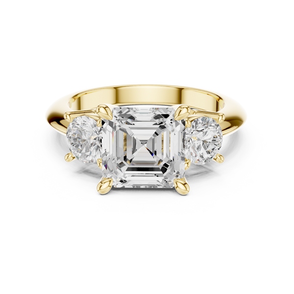 Grandeur 2.50ct Asscher Cut Diamond Engagement Ring