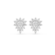 Helia Diamond Halo Stud Earrings