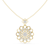 Sunflower Marquise Pendant — 1.76ct
