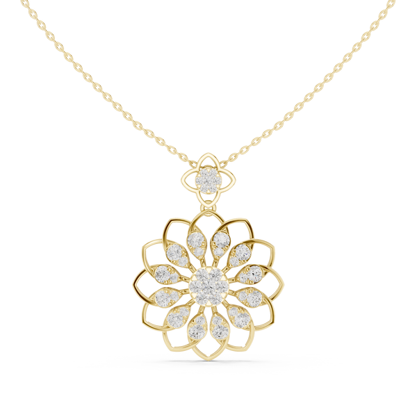 Sunflower Marquise Pendant — 1.76ct