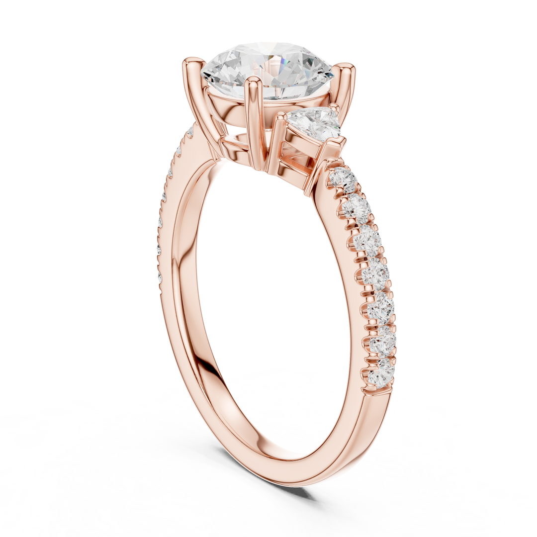 Celestine Round Brilliant Diamond Ring
