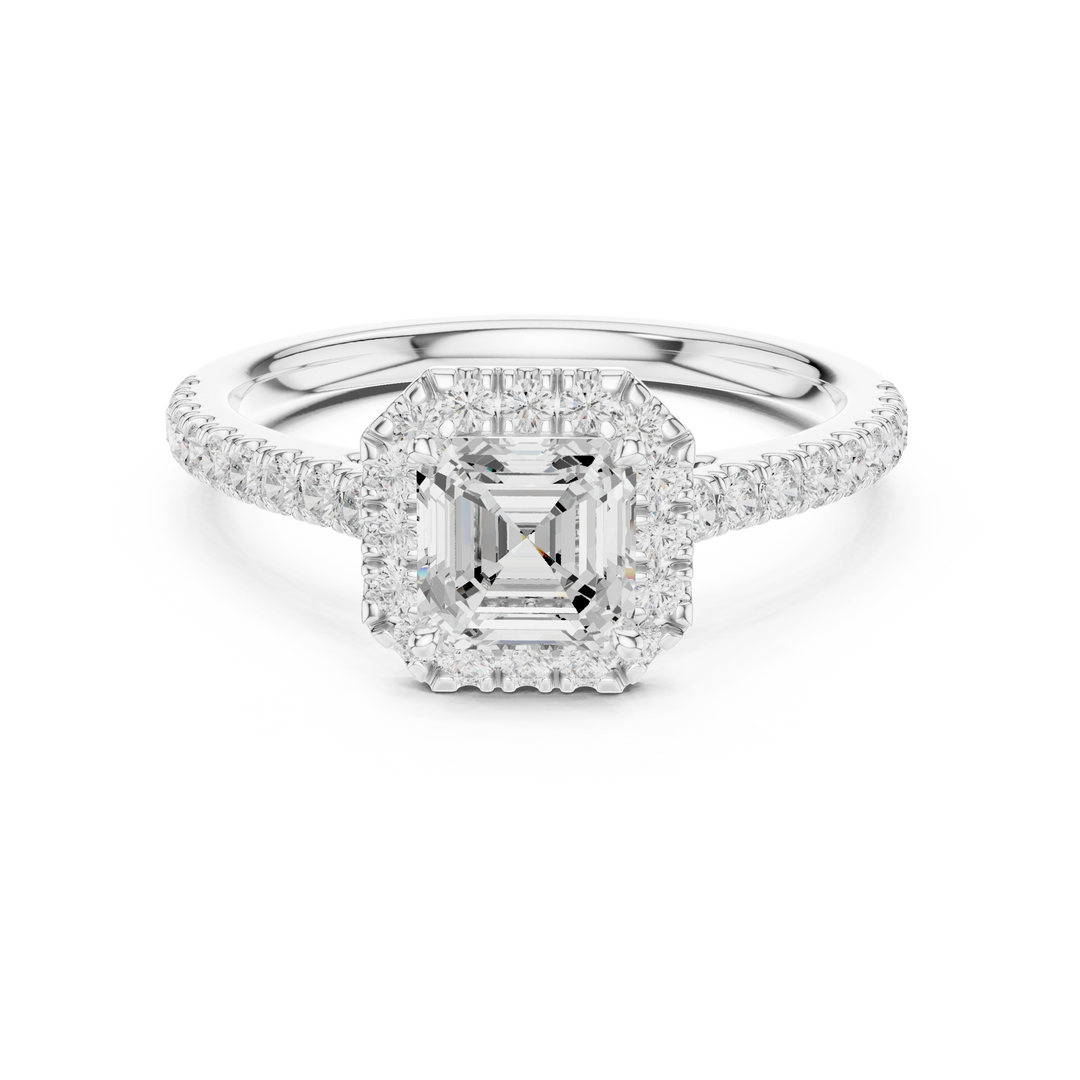 Mireille 0.86ct Emerald Cut Diamond Ring