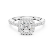 Mireille 0.86ct Emerald Cut Diamond Ring