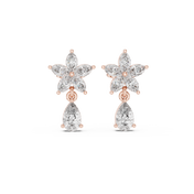 Eira Diamond Solitaire Stud Earrings