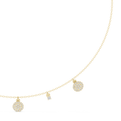Hexagonal Cluster Necklace — 0.38ct
