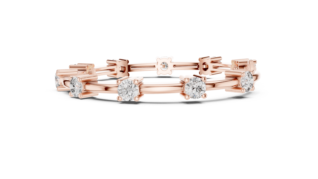 Diamond Station Bracelet — 5.60ct