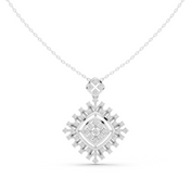 Spike Halo Pendant — 1.05ct