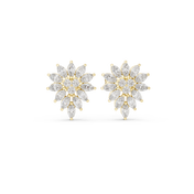Helia Diamond Halo Stud Earrings