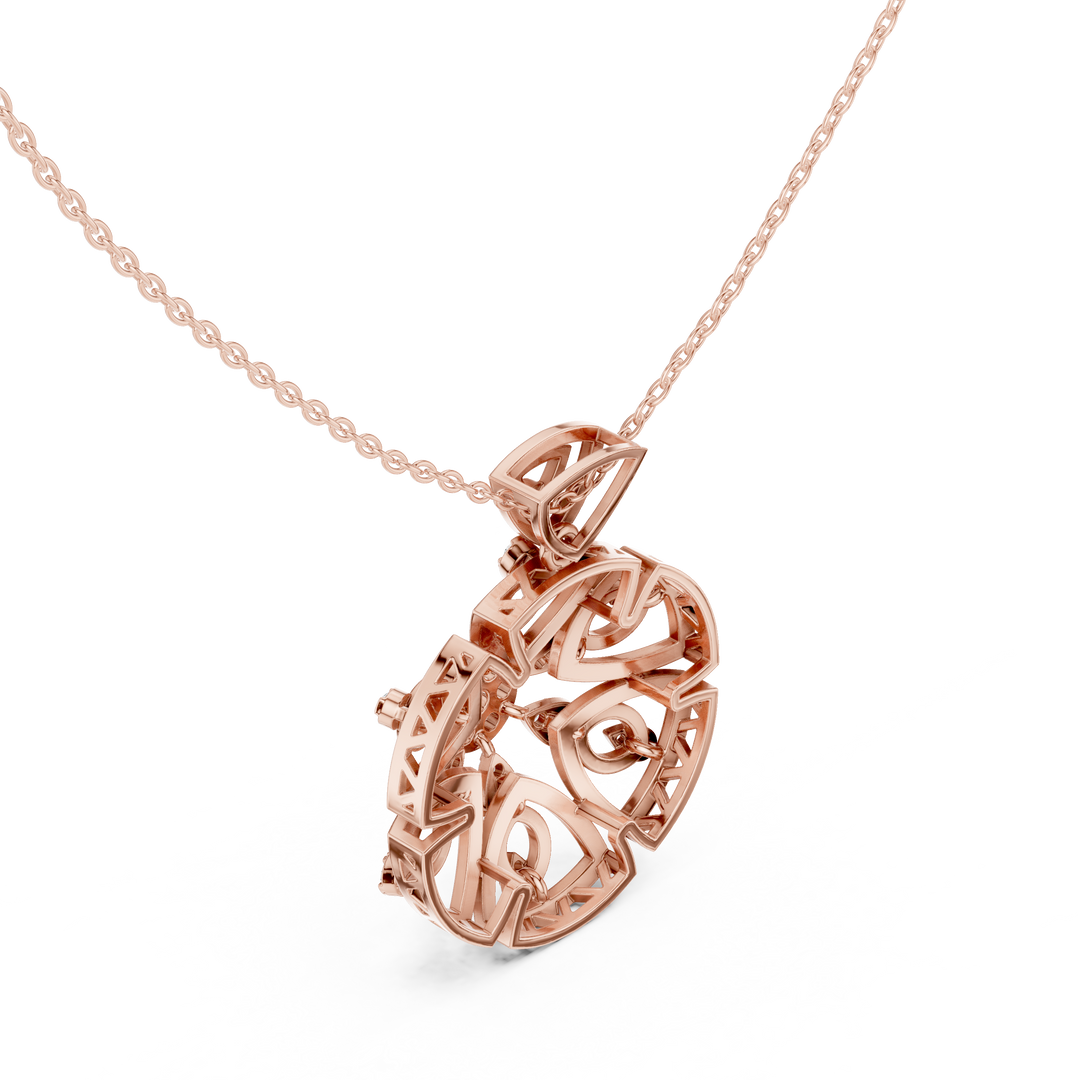 Sunburst Lattice Pendant — 0.79ct