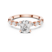 Velour 2.00ct Cushion Cut Diamond Pavé Ring