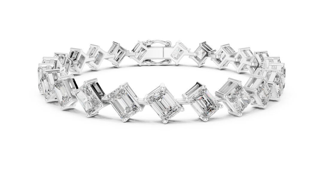 Emerald Radiant Bracelet — 13.73ct