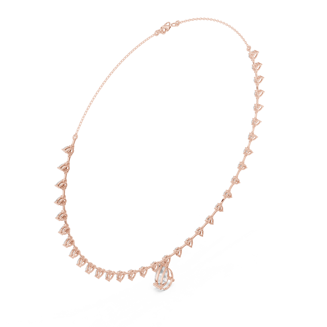 Statement Pear-Drop Pendant Necklace — 9.02ct