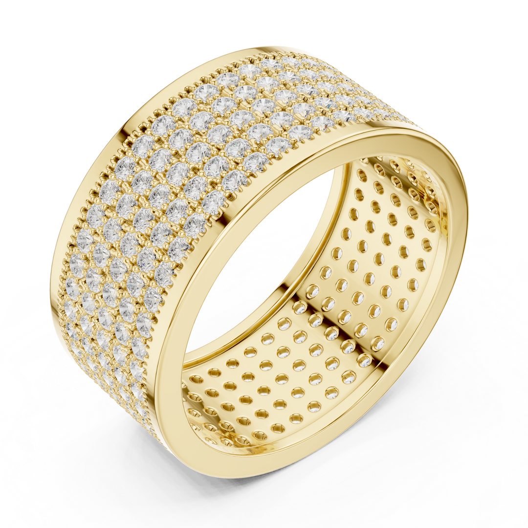 Grid Pavé Mens Ring — 1.84ct