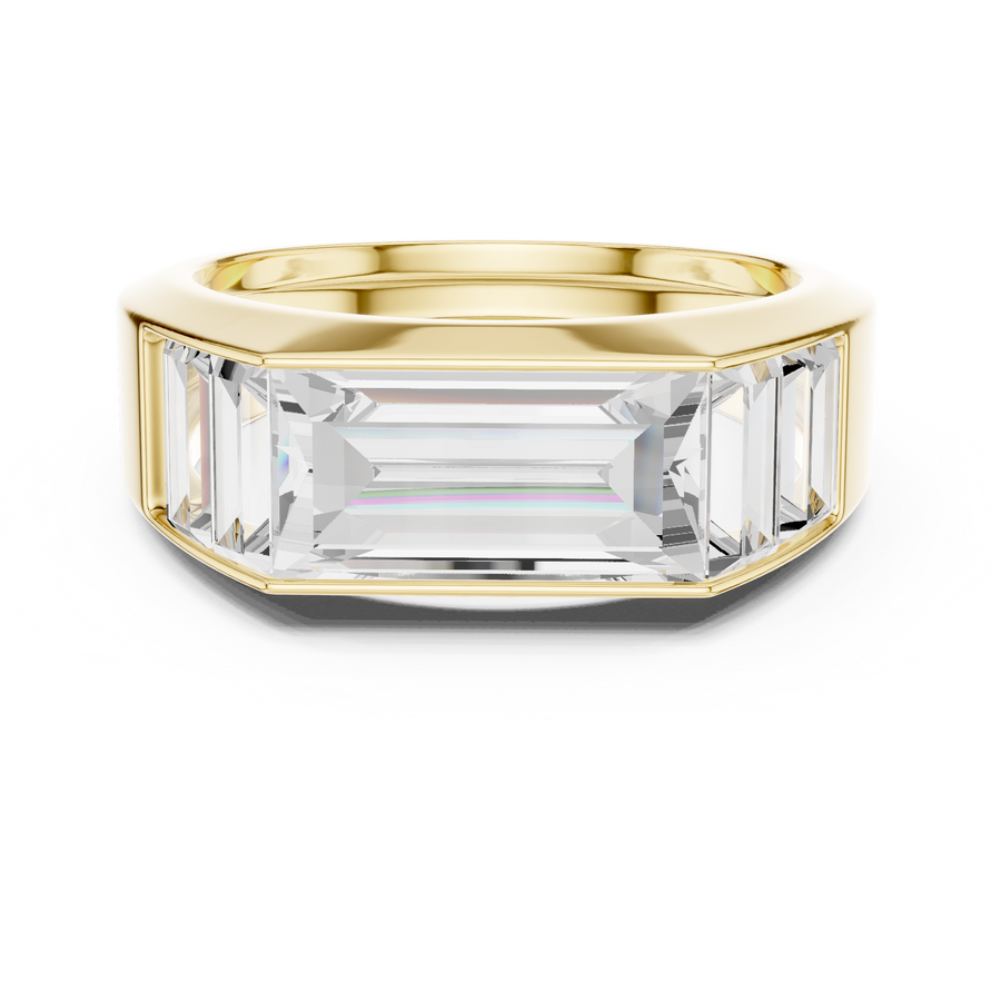 Multi Baguette Mens Ring — 3.42ct