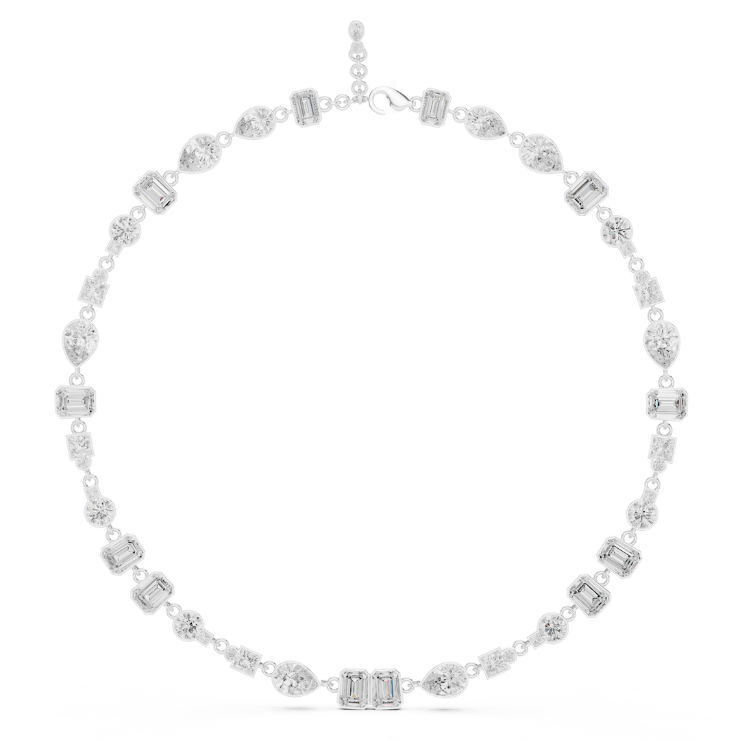 Mixed-Shape Tennis Necklace — 5.49ct