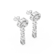 Tarini Diamond Cluster Drop Earrings
