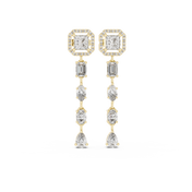 Kanika Diamond Cluster Drop Earrings
